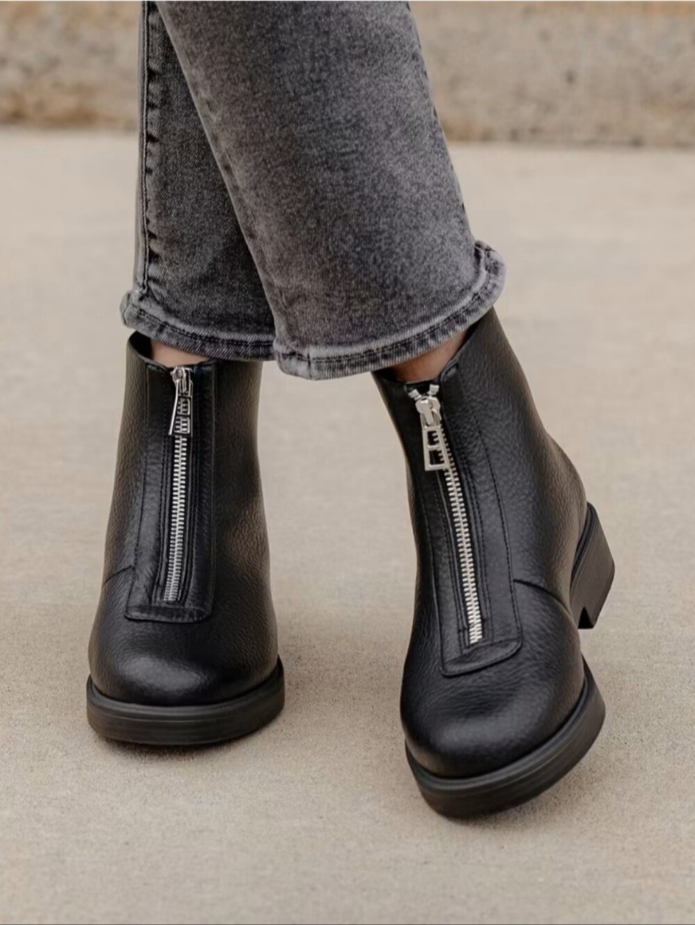AEROSOLES Black Combat & Moto Boots